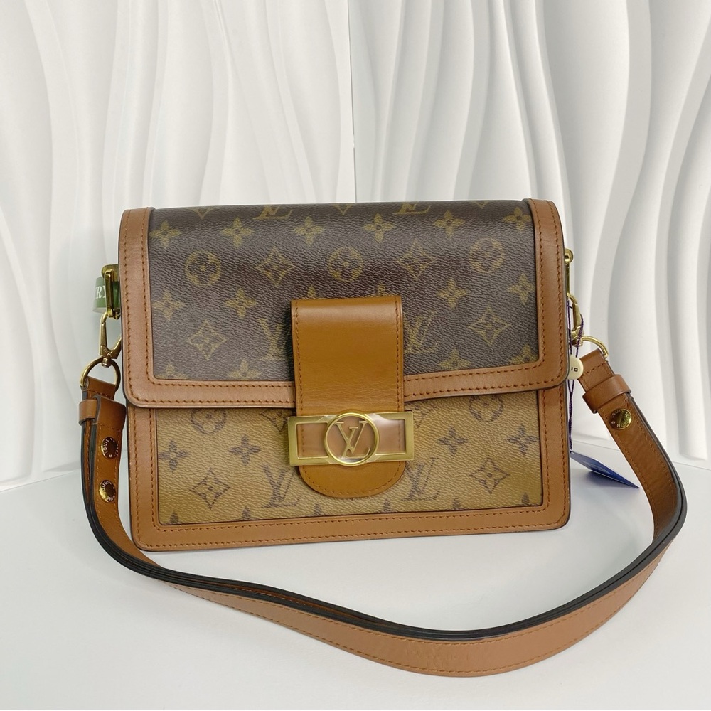 Louis Vuitton Reverse Monogram Dauphine MM Shoulder Bag
